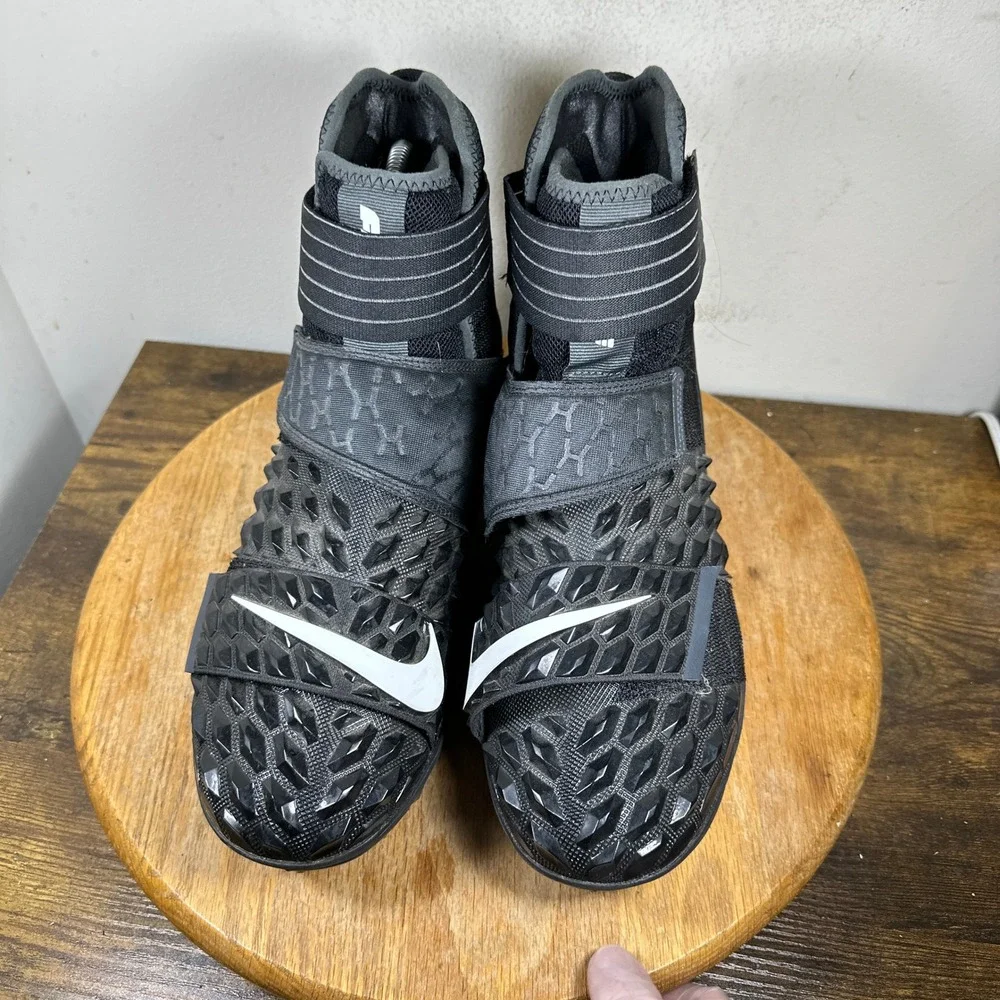 Nike Force Savage Elite 2 Football Cleats Mens 10 Black White AH3999-001